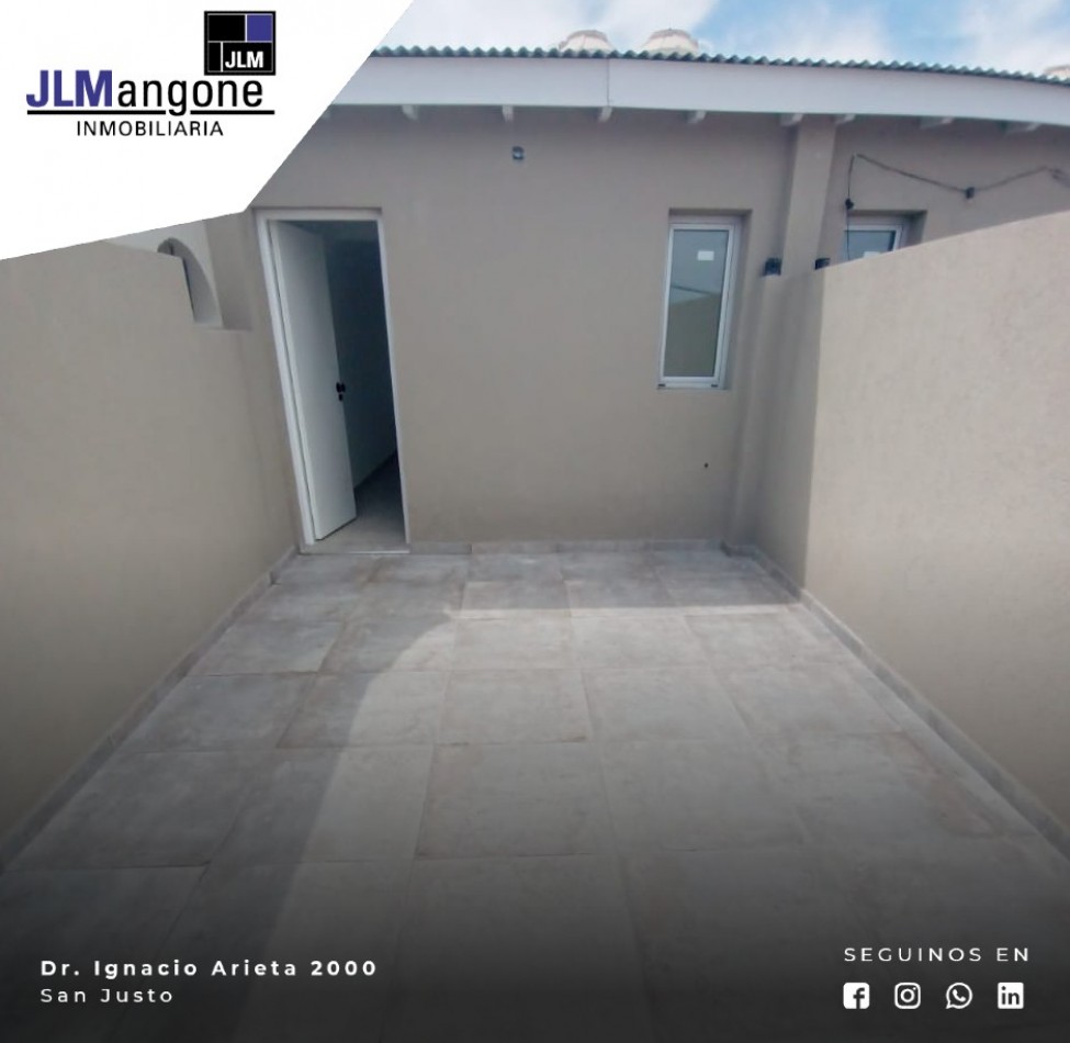 Triplex 4 ambientes a estrenar con cochera y patio