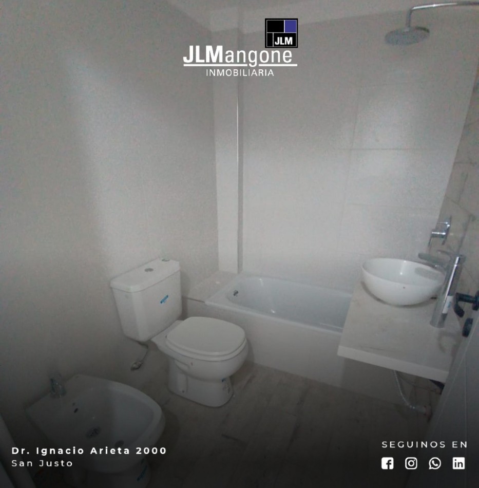 Triplex 4 ambientes a estrenar con cochera y patio