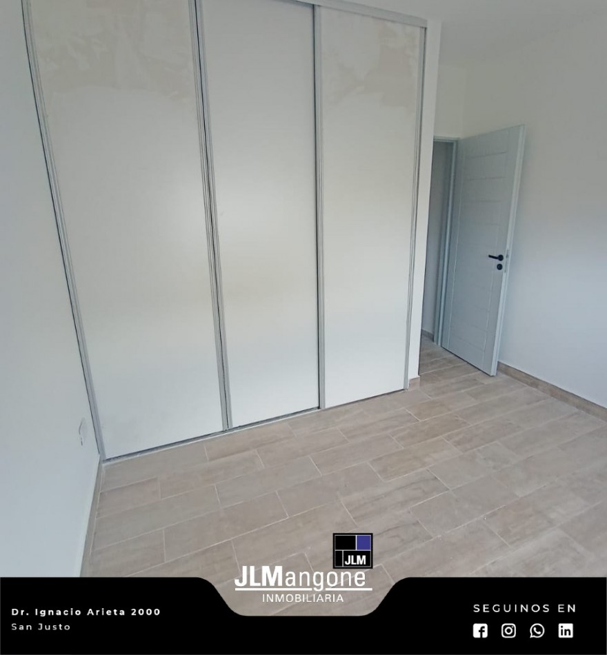 Triplex 4 ambientes a estrenar con cochera y patio
