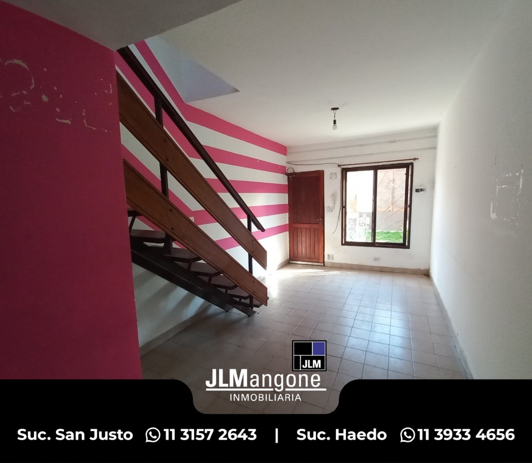 Duplex 2 ambientes sobre Arieta