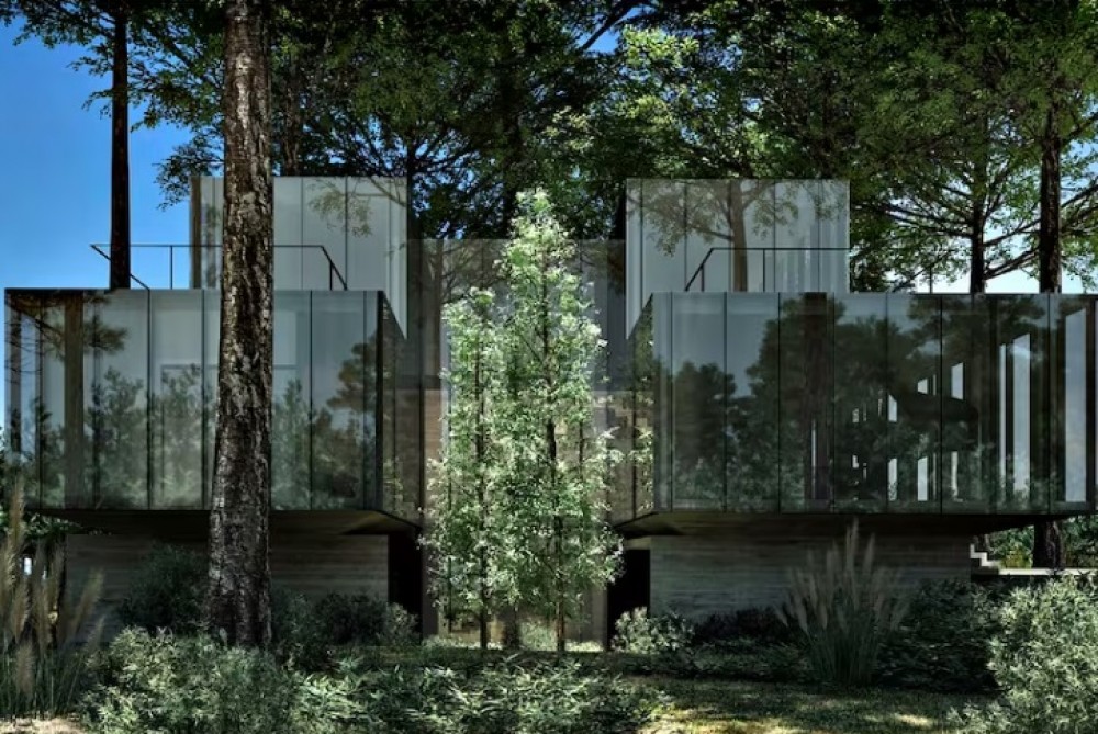 Curiosidad: La casa "invisible" que se construye en Carilo