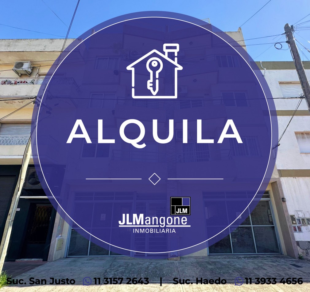 Departamento 2 ambientes con cochera y balcon