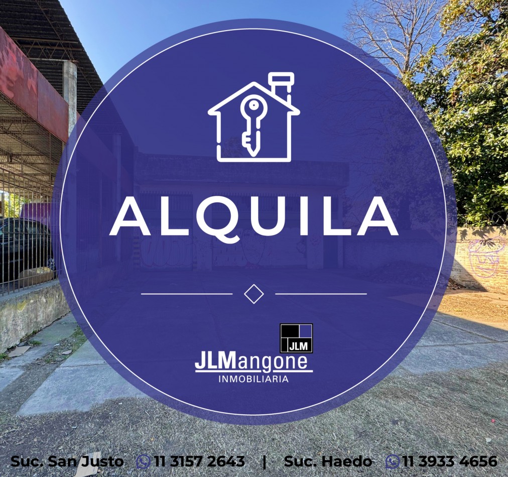 Galpon 310 m2 con estacionamiento
