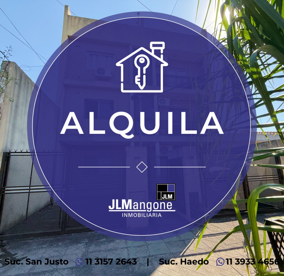 Departamento 2 ambientes con balcon y terraza
