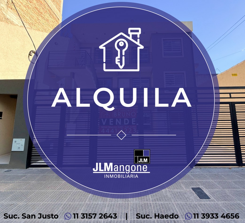 Departamento 2 ambientes con cochera y patio, a estrenar