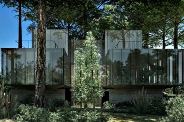Curiosidad: La casa "invisible" que se construye en Carilo