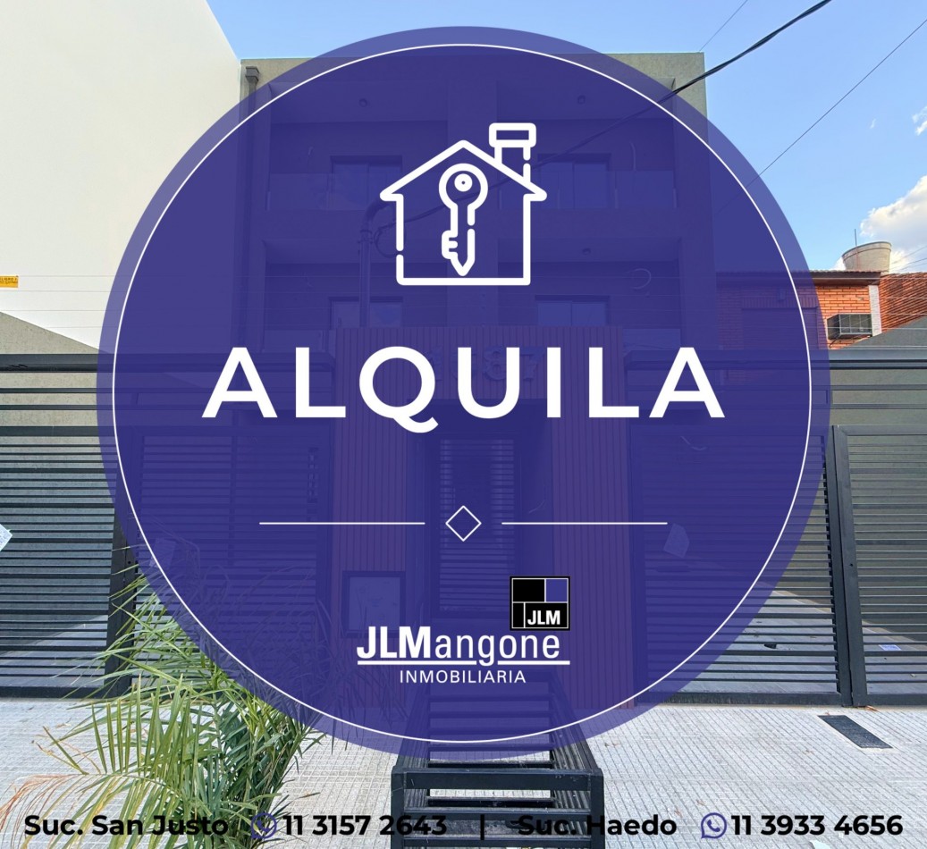 Semipiso 2 1/2 ambientes con doble balcon