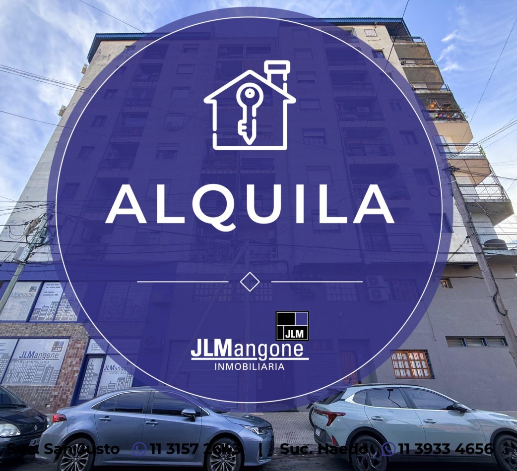 Departamento 1 ambiente con balcon