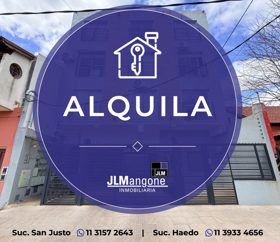 Departamento 2 ambientes con cochera