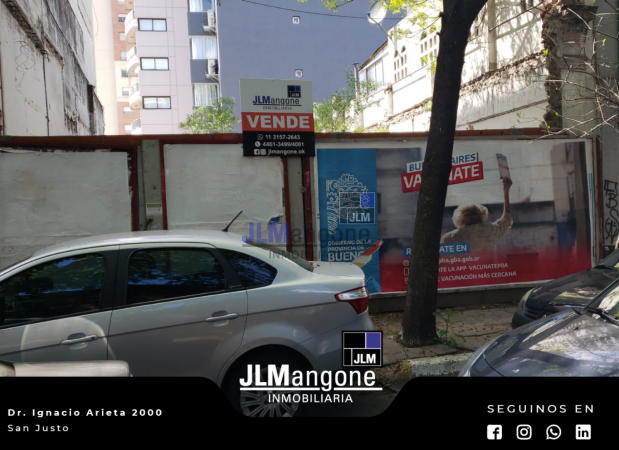 Lote 8.66x26 en Ramos Mejia