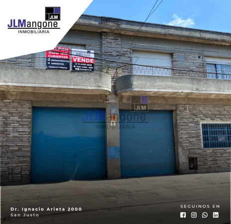 Galpon 500 m2 + 2 Deptos 4 ambientes